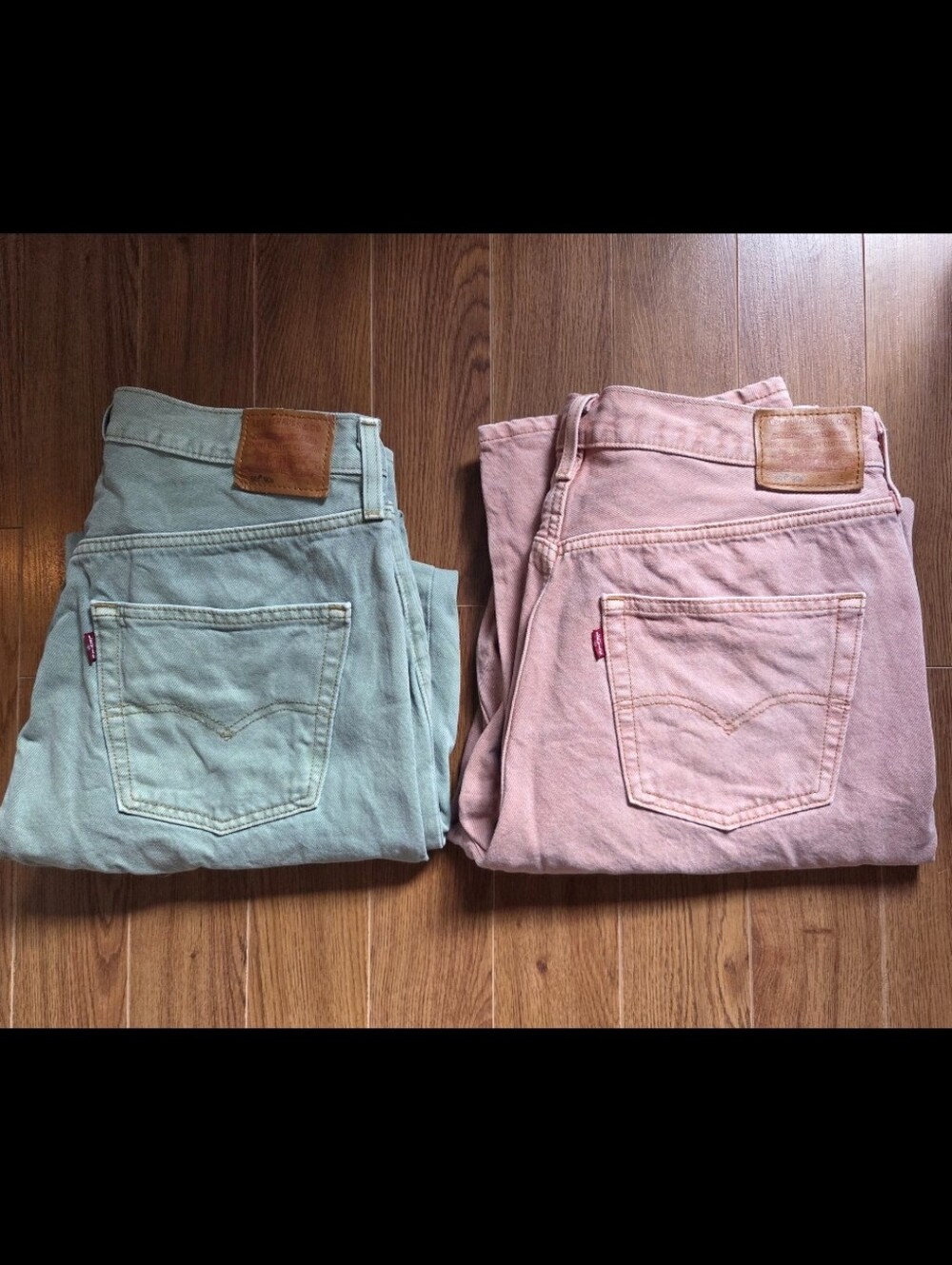 Levi's Women's Jeans in Green and Pink